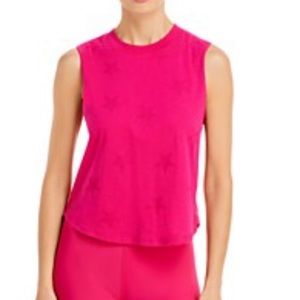 Aqua hot pink workout top